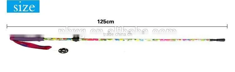 alumium7075 printing plant telescopic trekking pole nordic folding walking stick