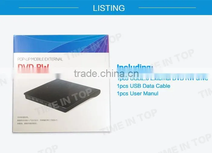 USB2.0 External Plastic White DVD Writer