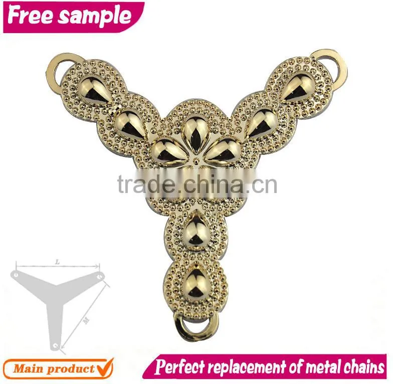 Ladies shoe decoration clip chain flowers