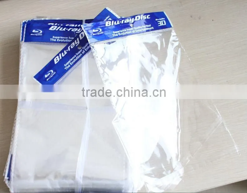 custom printed cellophane bag with logo poly bag with header