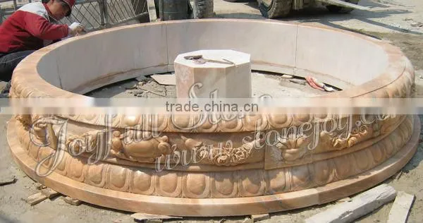 Natural Stone Fountain Project, G682 yellow granite fountain