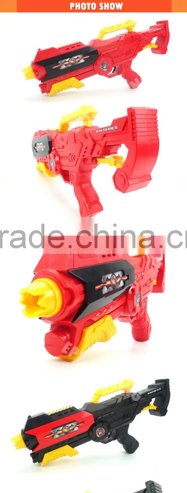 2015 Brand new 2IN 1 kids plastic soft air toy gun with water bullet