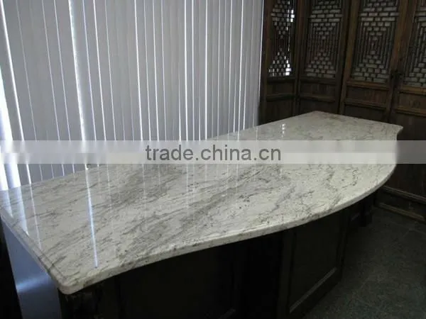 Natural Polished River White Granite Countertop