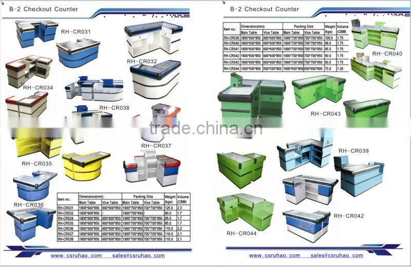 Checkout Counters For Sale supermarket checkout counter
