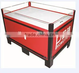 RH-PT042 height 850mm 12mm thickness acrylic fencing covers supermarket promotional table