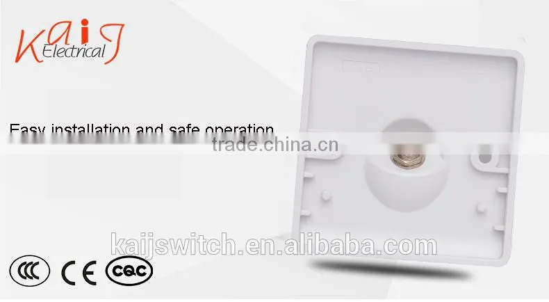 OEM cheap electrical white bakelite material 250v 10a tv plug socket