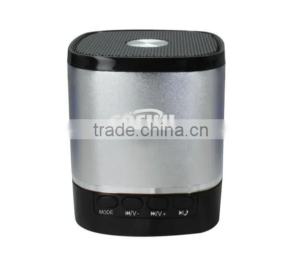 Hotsale Top Quality 2016 music mini bluetooth speaker with FM radio,LED Light, TF Card support