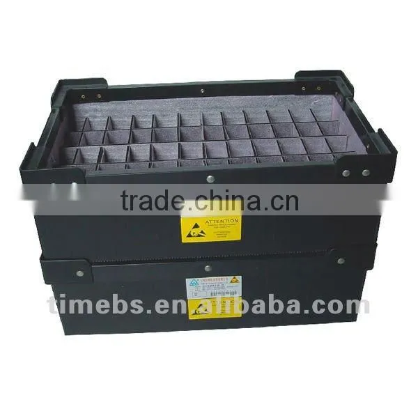 Polypropylene yellow plastic corrugated container