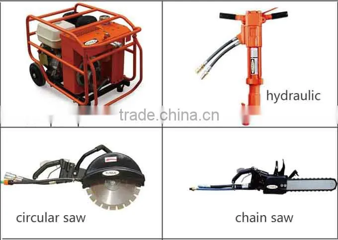 Firefighting equipment broken equipment hyraulic steering circular saw