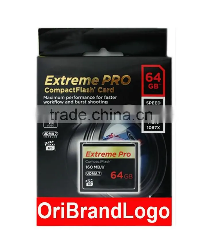 Blister Packing 64GB Real Capacity Extreme Pro CompactFlash CF Card UDMA7 95MB/s CF Memory Card 16 32 128 GB micro Camera
