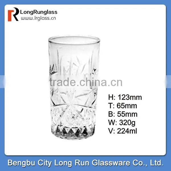 LongRun 280ml old fashioned home use glassware water glass fruit drinks glass glass