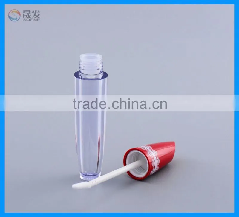 2016 New unique red empty lip gloss tube