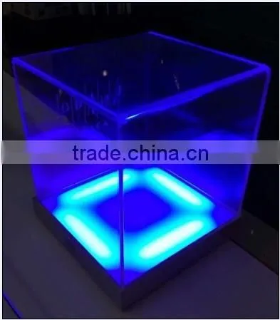 acrylic cube led display box