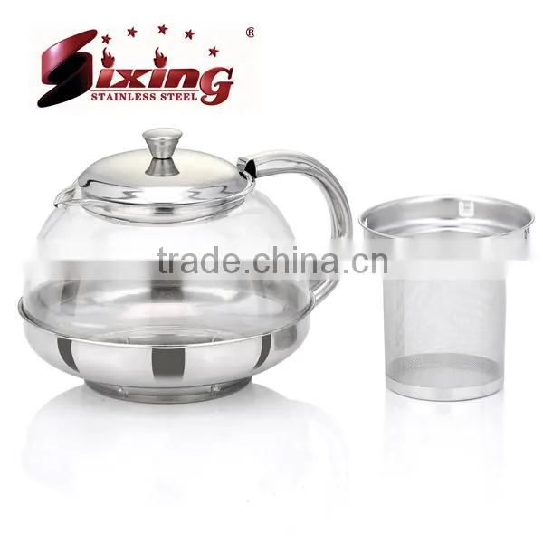 Elegance High Life Glass Coffee Pot With Strainer