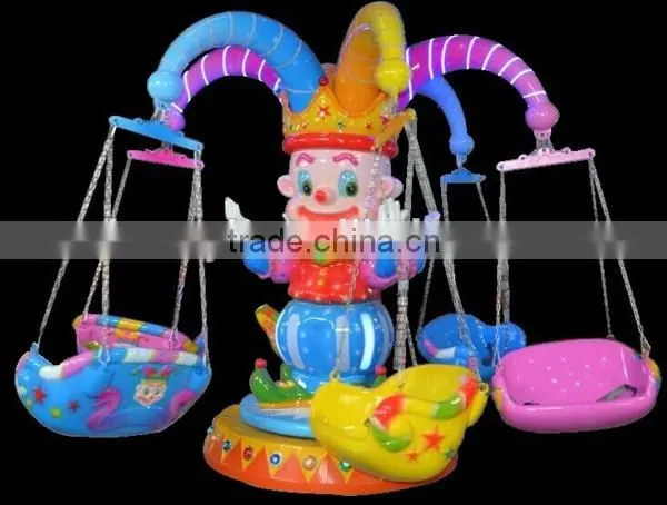 Kids outdoor playground merry go round small flying chair / flying carousel