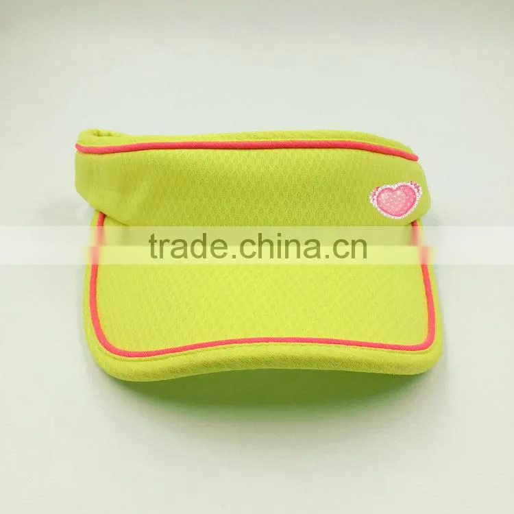 Colorful promotional sun protection visor cap