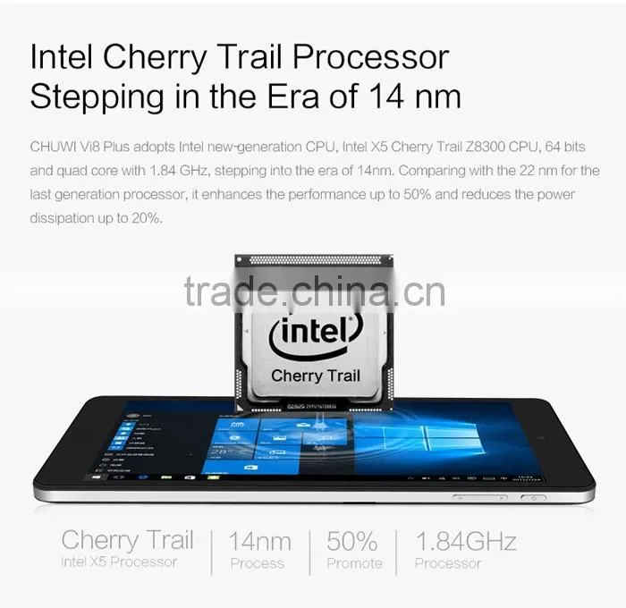 Chuwi Vi8 Plus Tablet PC Type-C 10 Intel Cherry Trail Z8300 Quad Core 1.84GHz 8 inch WXGA IPS Screen 2GB RAM 32GB ROM Ca
