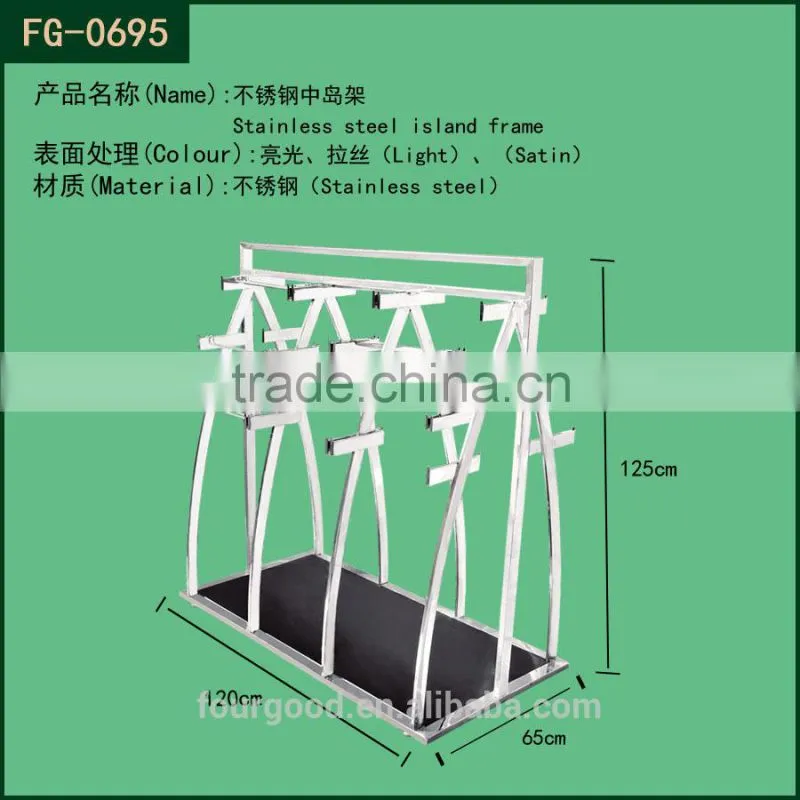 high quality stainless steel display stand