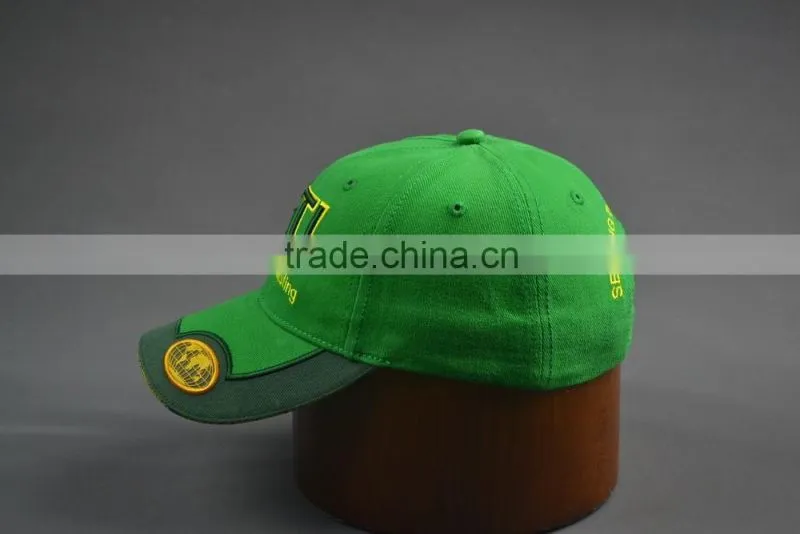 Custom 100% Cotton Racing Baseball cap with embroidery logo