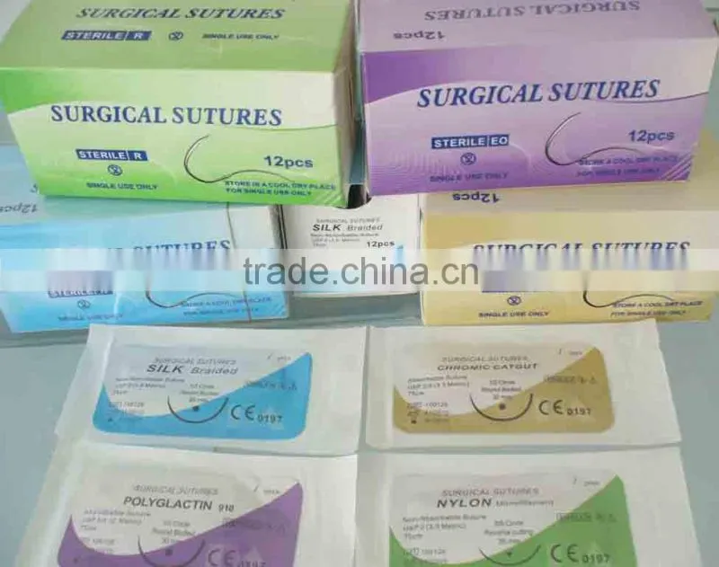 surgical suture with needle