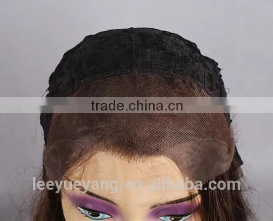 High quality synthetic 100% brown wavy lace front wigs