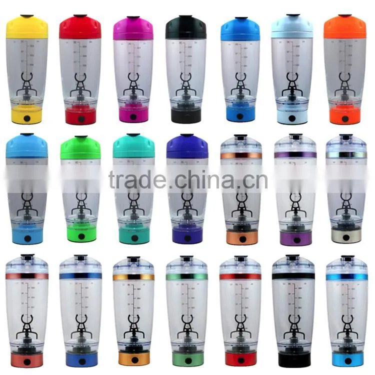 USB Rechargeable Multicolor Vortex Mixer Protein 600ml joyshaker water bottle for bodybuilding supplements