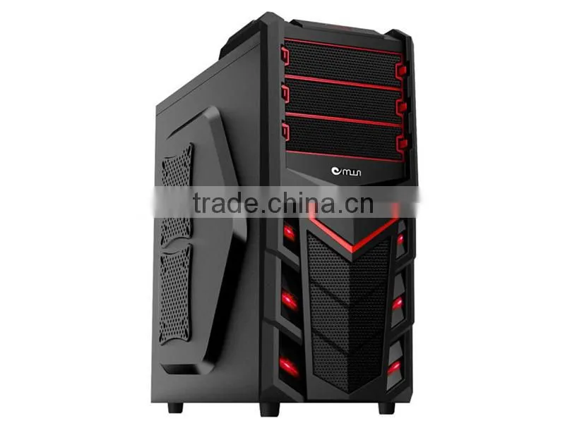 fancy front panel LED light gaming computer case