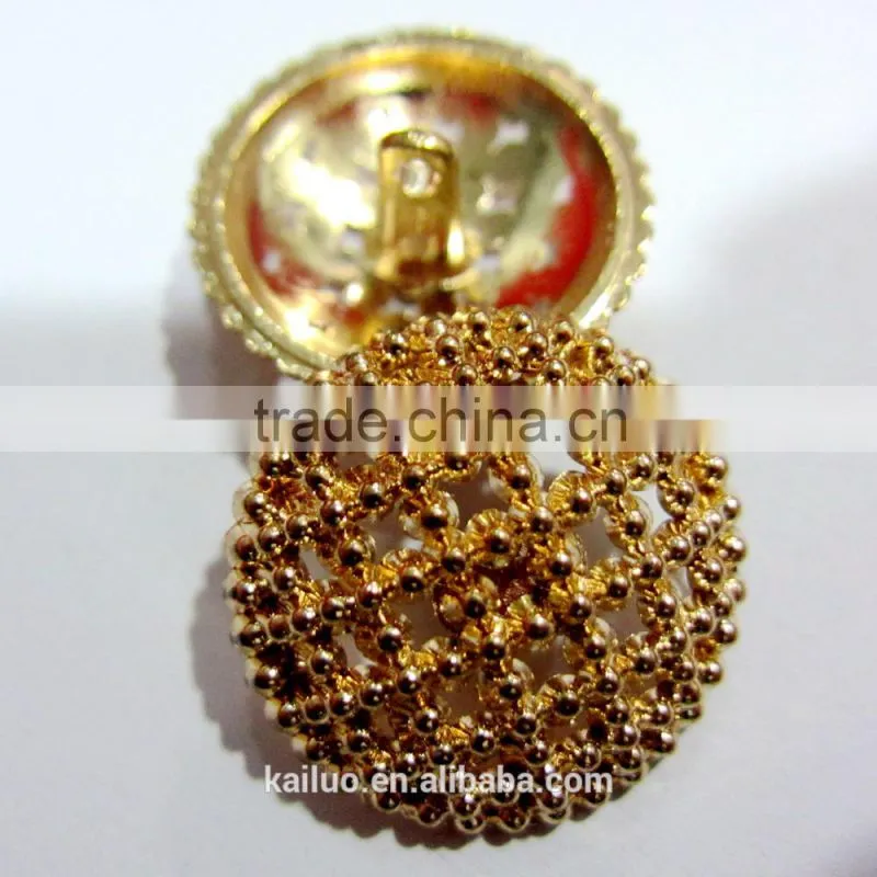 nice gold color fashion sewing button for garment