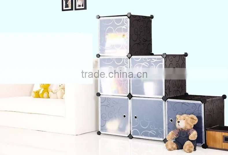 6 cubes PVC plastic green color 4mm thickness wire Bookcase(FH-AL0024-6)