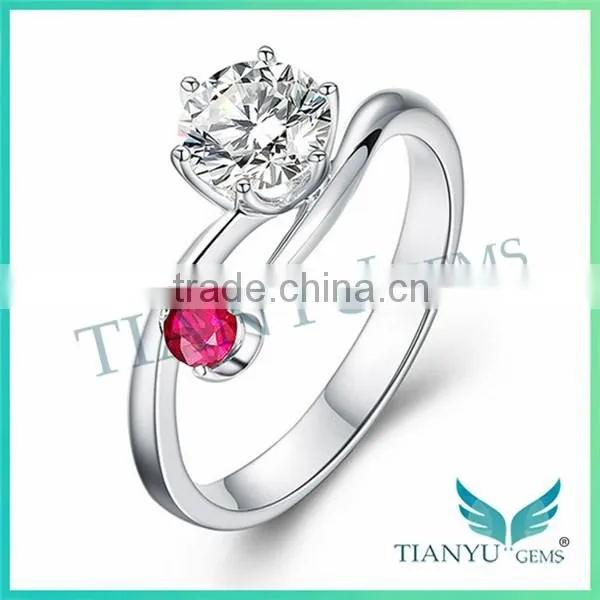 Moissanite online store platinum moissanite 2carat eternity wedding ring