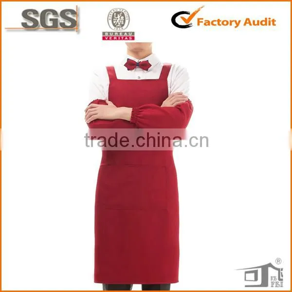 polycotton blank cafe uniform with front pocket wholesale