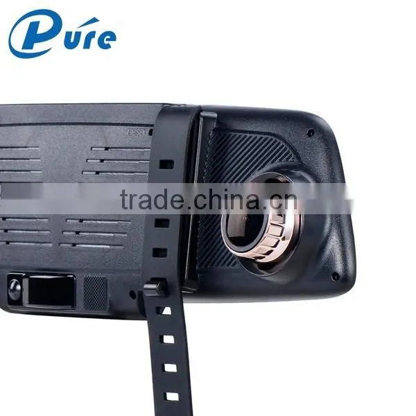 The Best 6.86 Inch Dual Rear View Mirror Recorder Dual Lens Rear View Mirror Reversing Car DVR Camera Factory Supply