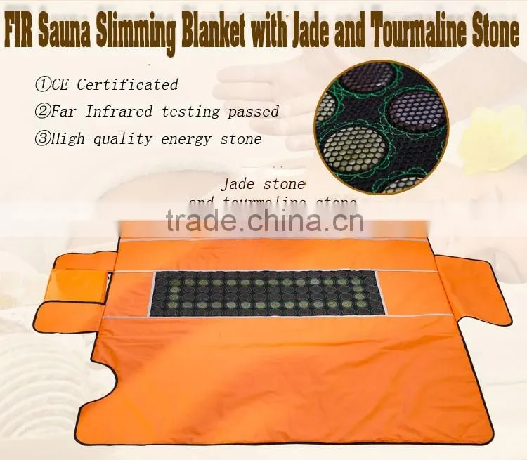 infrared body wrap jade and germanium body wrap/ slimming thermal heated body wrap