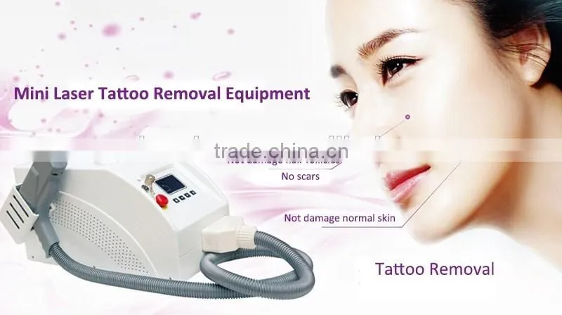 2015 Good quality most popular birthmark and fast tattoo removal q-switch nd yag laser machine