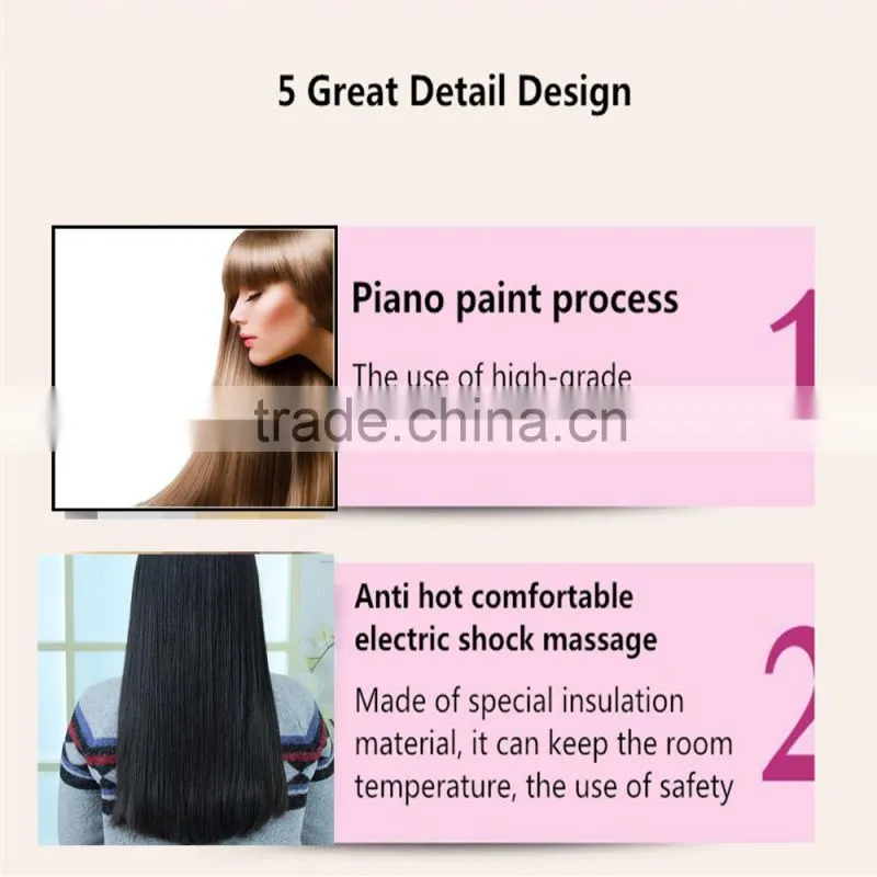 NEW Ceramic Hair Straightener for Faster Straightening Styling, Heating Detangling Paddle