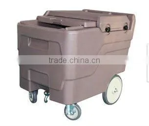 Rotational molding ice cart, made of food standard LLDPE