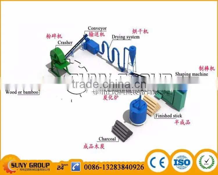 CE Approved Sugarcane Waste Charcoal Briquette Machine Bagasse Briquette Making Machine