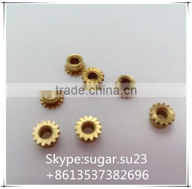 Hot Sale Injection Plastic Copper Nut Knurled Insert M4 M5 M6