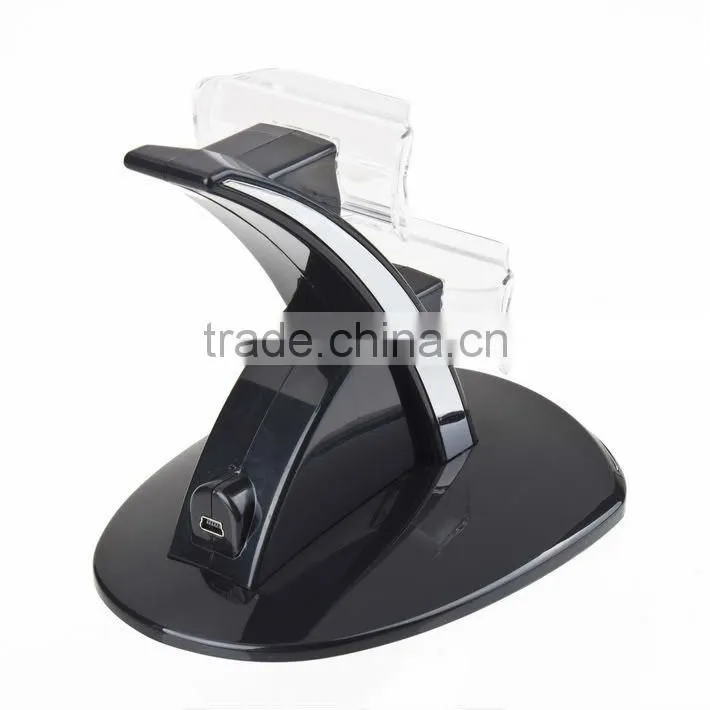 USB Dual Controller Control Charger Stand Dock Station for PS3 Charging LED