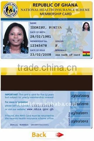 Competitive price magnetic stripe photo ID card