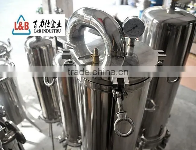 stainless steel cartridge filter housing