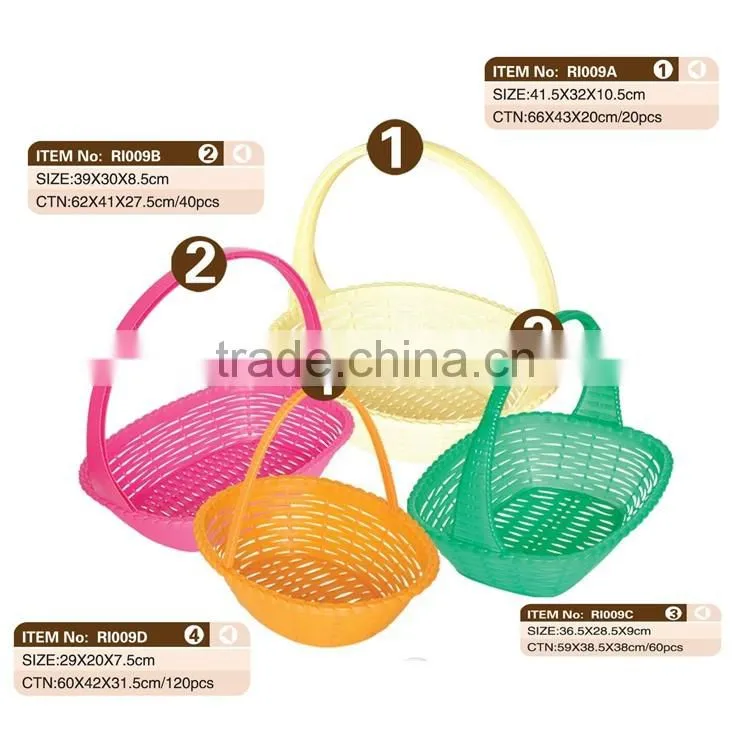 New Design Various Sizes Plastic Fruit Basket