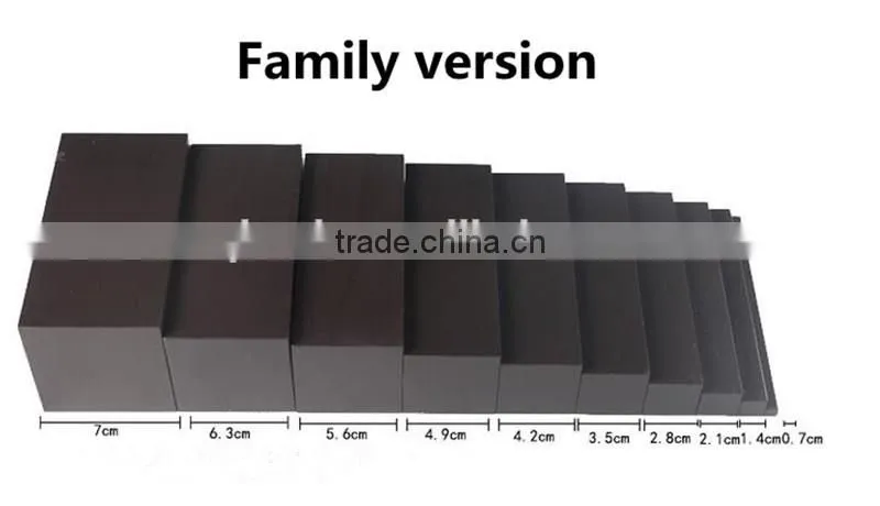 Kids wooden toys montessori brown ladder