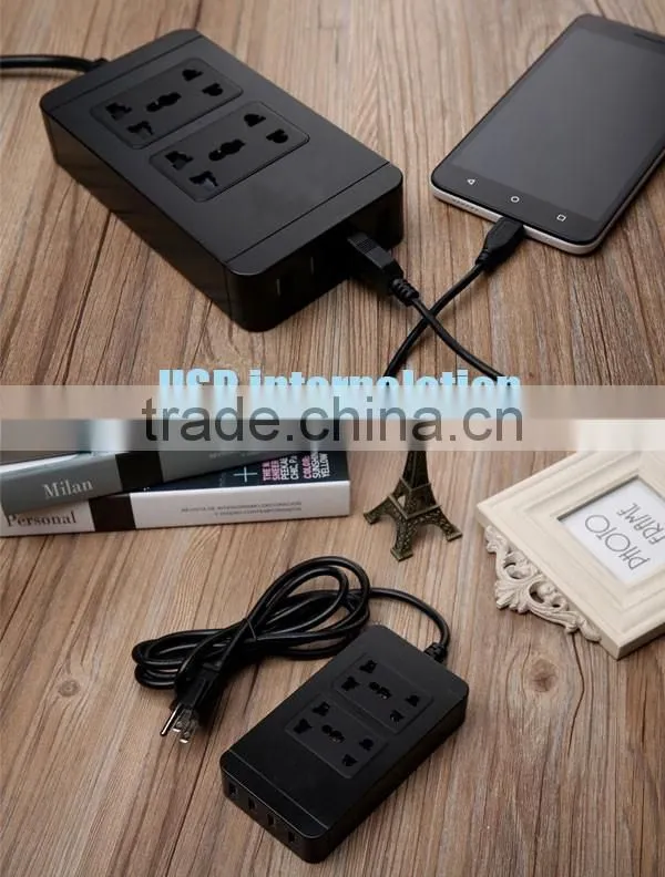 Universal multi 4 usb universal extension socket with ce rohs
