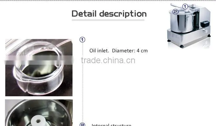 restaurant industrial electric food chopper(stainless steel,adjustable speed,safety cover)