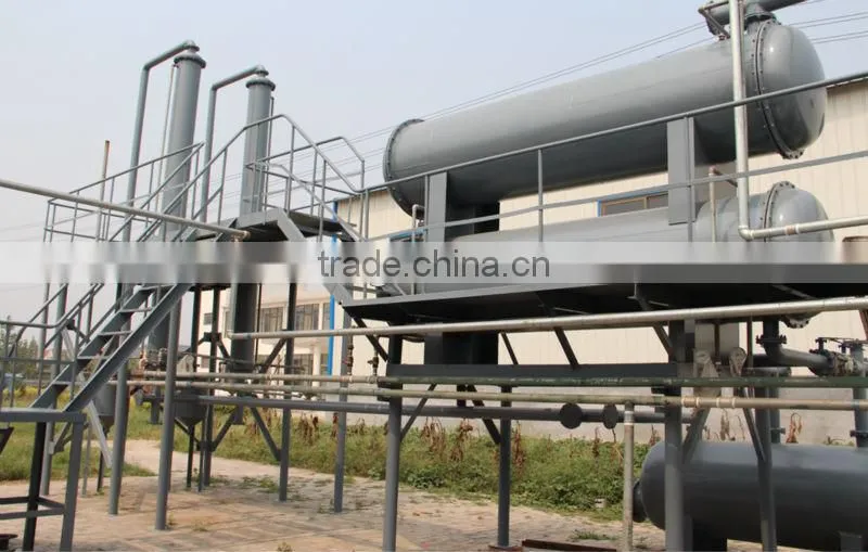 Automatic China truck tire to diesel oil recycling machine