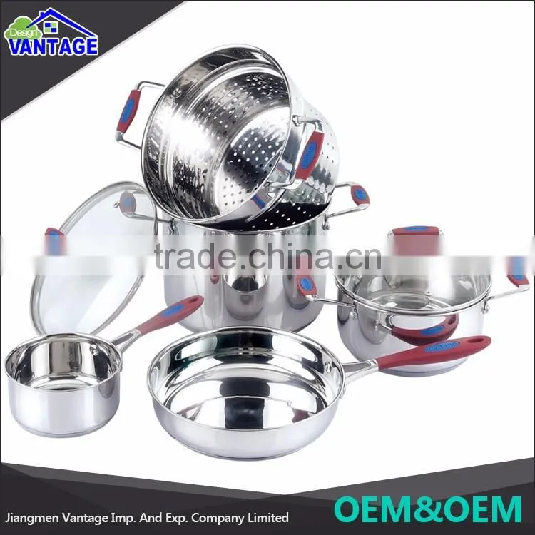 Industrial cookware stainless steel for cooking kitchen pot