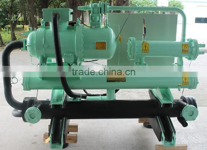 Energy Saving Water Cooled Screw Chiller With Shell-Tube Condenser