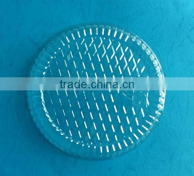 Food grade disposable round clear plastic lids for the foil bowl