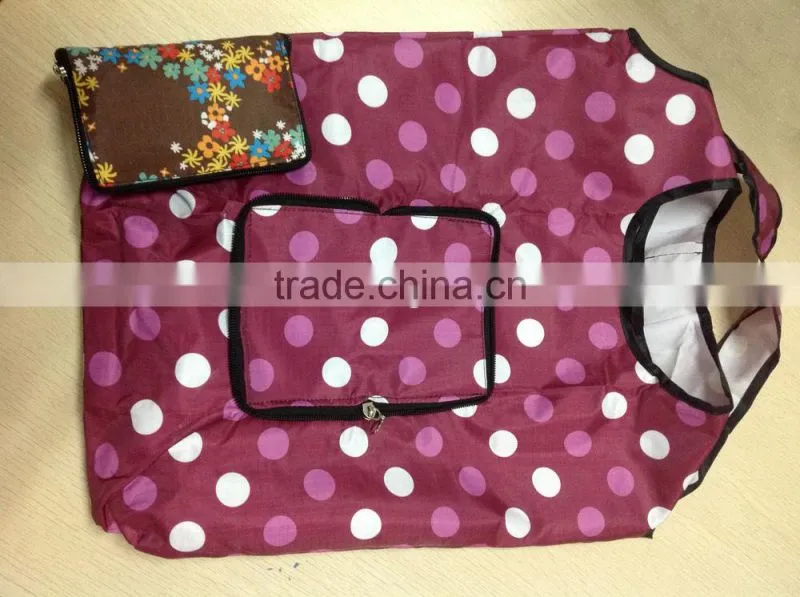 PET folding shopping bag for market